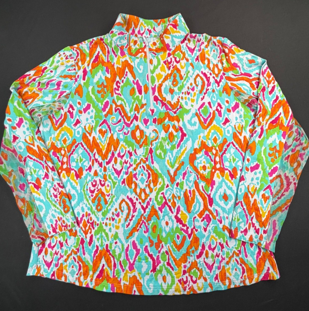 IBKUL 1/4 Zip Sunshirt Long Sleeve Shirt (Women's XXL)